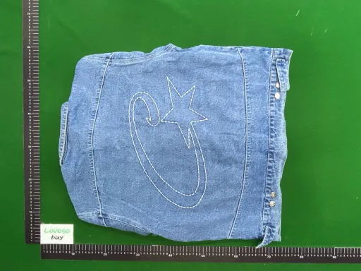 Sailboat (Washed Blue) Denim Jacket