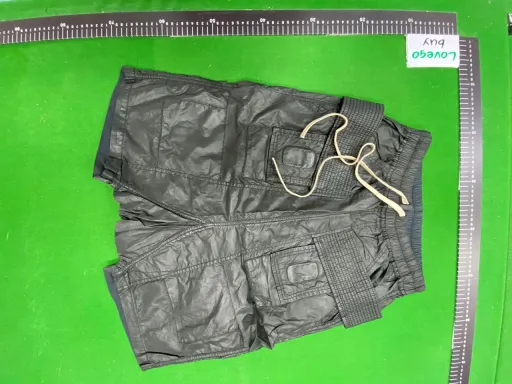 Black Waxed Shorts