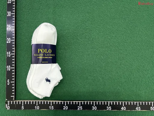 SIX  PAIRS  白色船袜【毛巾底】