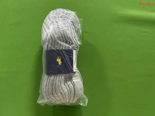 SIX  PAIRS  灰色中筒【毛巾底】