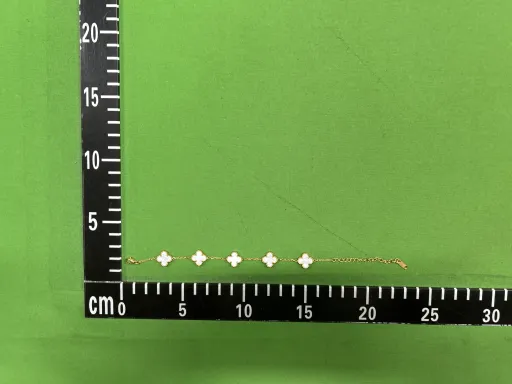 13mm-白色四叶草