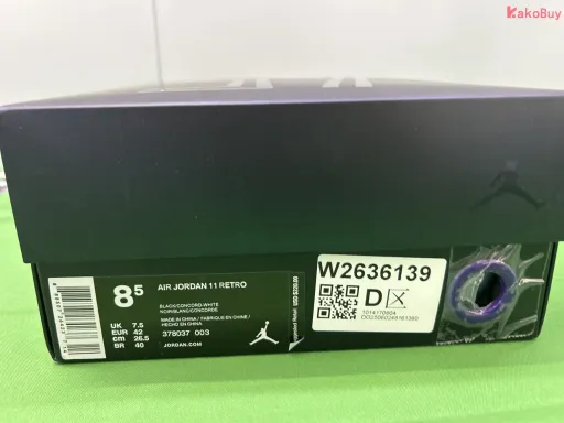 AJ11 大灌篮 378037-003【40-47.5】