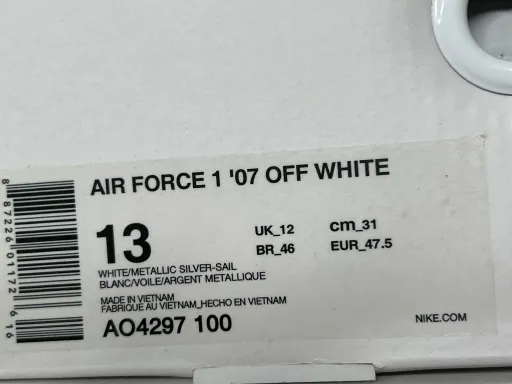 配色:OWF版 空军白色艺术馆AO4297-100