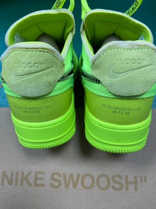 Color matching: OWF版 OW空军网纱荧光绿AO4606-700