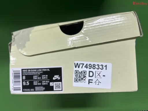 配色:M版 Dunk SB RL联名紫白FZ5251-001