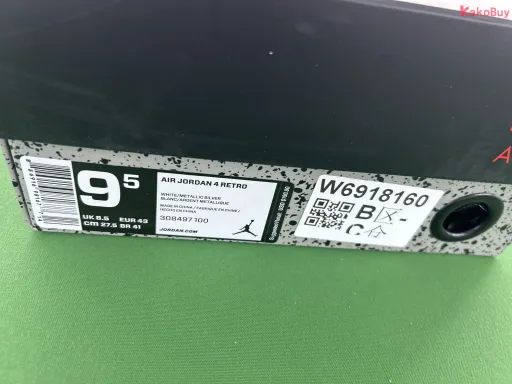 AJ4款式配色:AJ4纯白308497-100