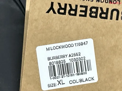 颜色型号:黑色Burberry羽绒服