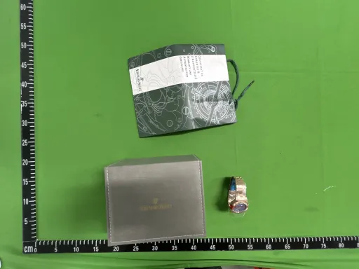 颜色分类:间玫金·蓝盘钢带