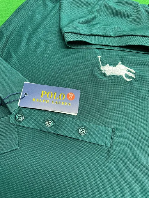 POLO墨绿大白标