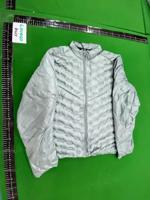 灰色连帽羽绒服（可隐藏）（无质量问题不退不换）