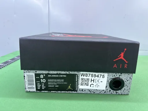 款式:KZ AJ4 黑红公牛【308497-060】