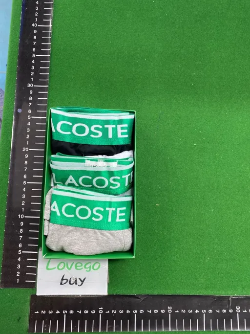 LACOSTE 白+黑+灰 礼盒装