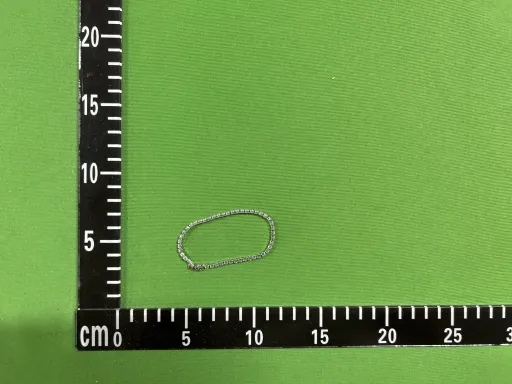 HB268 3mm排钻手链（白金色）【18cm】