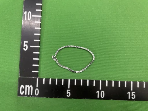 HB268 3mm排钻手链（白金色）【17cm】