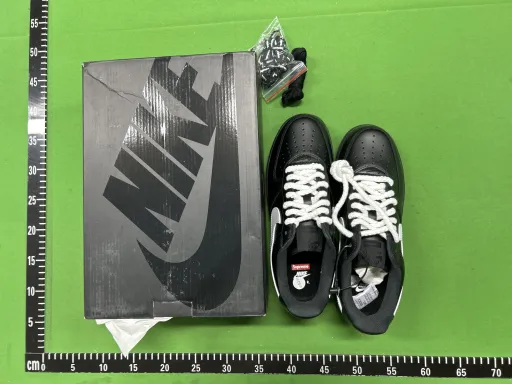 款式配色:【G版】AF1 SUP黑色白钩红印 CU9225-001
