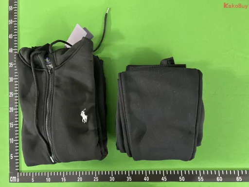 款式:黑色白拉链套装