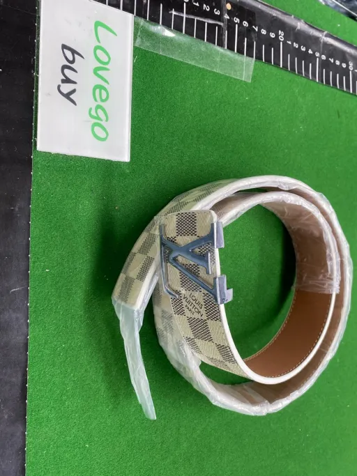 White grid silver buckle