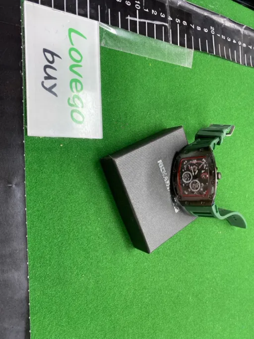 Richard hollow black shell silicone green